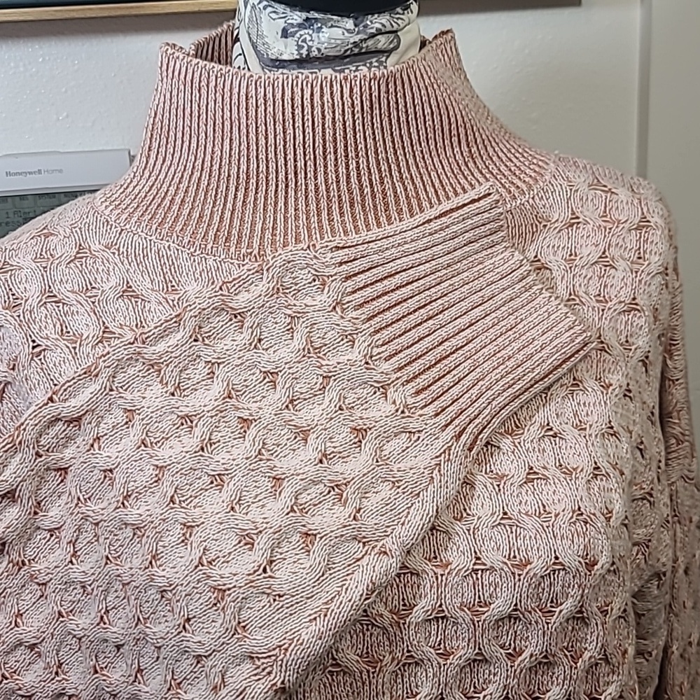 Knox Rose Chunky cable knit turtle neck sweater - Picture 5 of 12